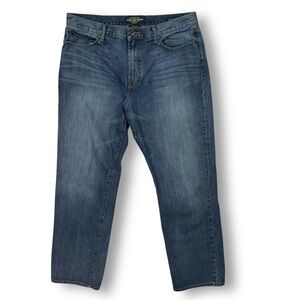 Lucky Brand 181 Relaxed Straight Jeans Sz 40 Medium Wash Denim